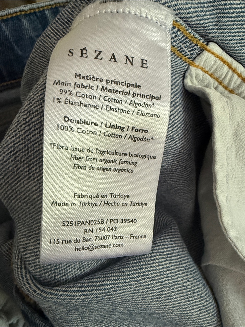 Sézane 70s Trousers Jeans – Denim Blue – EU 36 / US 4 – Worn Once - Picture 4 of 6